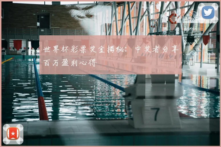 世界杯彩票奖金揭秘：中奖者分享百万盈利心得